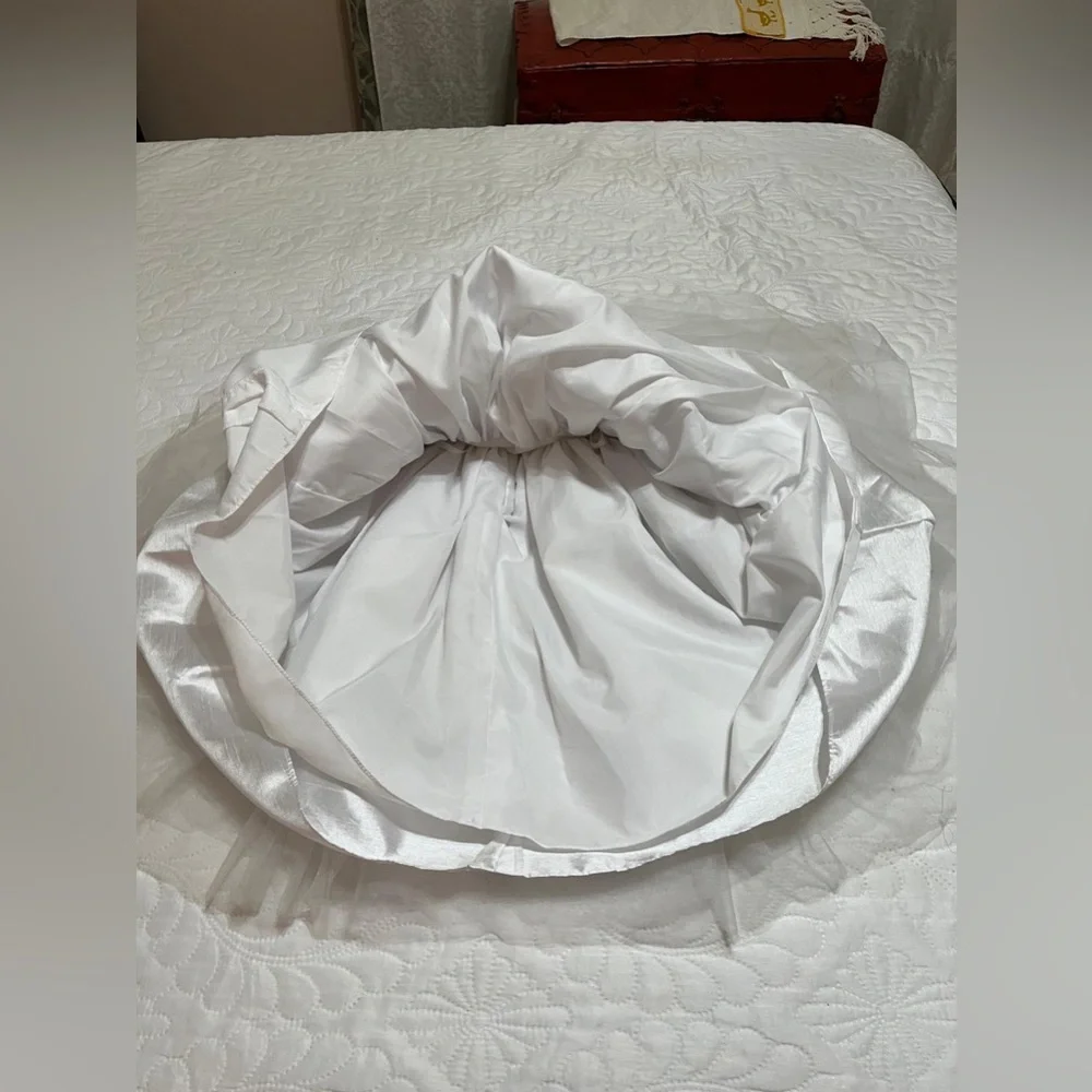 David's Bridal White Gown For Girl - Picture 5 of 16